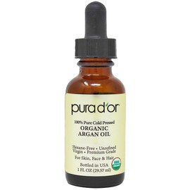 Mountain Top Argan Oil USDA Organic 100% Pure Cold Pressed Unrefined - Premium Grade Pure Moisturizer for Dry & Damaged Skin, Hair, Face, Body, Scalp & Nails