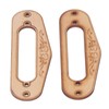 2PCS Pickup Mounting Ring Natural Maple Hard Decorative Single Coil