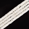 JM Design White Shell Heishi Disc Beads Size 2x6mm 15.5''