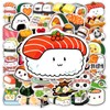 50pcs Cute Sushi Stickers for Kids, Kawaii Food Stickers for