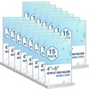 ZORUMOI Acrylic Sign Holder 4x6, 15 Pack Clear Double-Sided Vertical