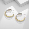 LILIE&WHITE Two Tone Hoop Earrings For Women Boho Earrings With