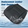 GXARTS Driver Side Bottom Replacement Leather Seat Cover Black Compatible