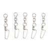 50Pcs High Strength Fishing Snap Swivels Stainless Steel B Type