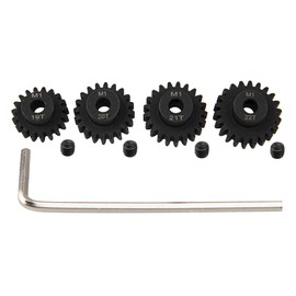 ShareGoo Mod 1 Hardened Steel M1 Pinion Gear Sets 19T 20T 21T 22T fit 5mm RC Motor Shaft Compatible with Arrma Traxxas Axial HSP Redcat Losi 1/8 1/10 Scale RC Car Truck Buggy