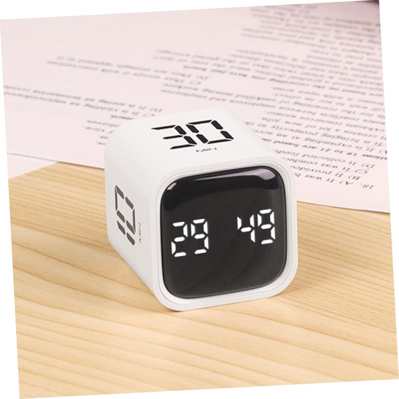 Mikinona Cube Timer Digital Kitchen Timer Portable Study Cooking Alarm