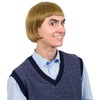 ColorGround Short Straight 60 70s Bowl Cut Funny Wig for