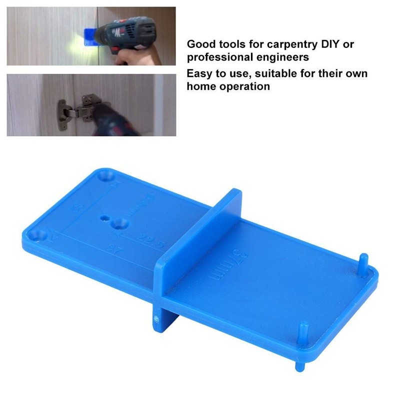 2pcs Hinge Hole Jig Template Hinge Hole Drill Guide Locator