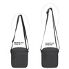Lemuvlt Small Messenger Bag for Men PU Waterproof Crossbody Bag