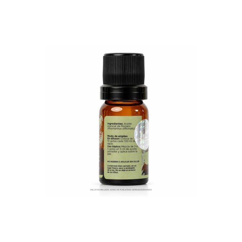 PACALLI Aceite Esencial de Romero 100% Puro 10ml - Aromaterapia