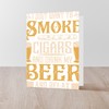 CafePress I Just Want To Smoke Cigars Cigar S Greeting