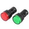sourcingmap AC 220V Red Green Circuit LED Indicator Pilot Signal