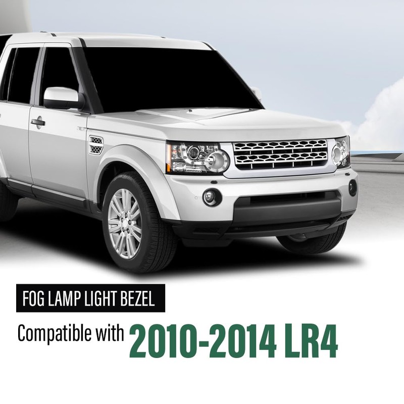 LQI Front Fog Light Cover Lamp Bezel Left and Right