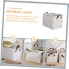 NOLITOY Practical Fabric Storage Bin Organizer Household Fabric Storage Box