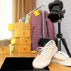 ARTIBETTER Reflective Black Acrylic Background Board: Square Photographic Plates -