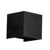 Wall Sconce Black Quadrate 12W 3000K Warm Lighting Decorative Aluminum