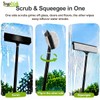 2 in 1 Window Squeegee with Adjustable Telescopic Pole, Shower