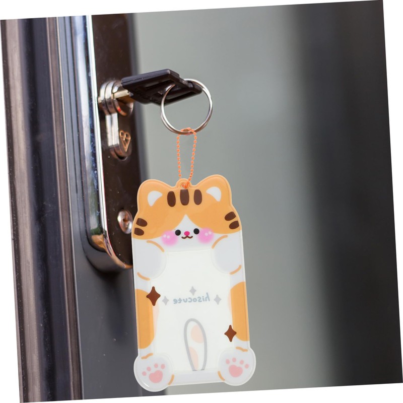 jojofuny 2pcs Clear Cartoon Card Holder Sleeve for Id Credit