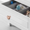 JUXYES 8 Pack 40mm Glass Crystal Cabinet Handles Knobs, Rose