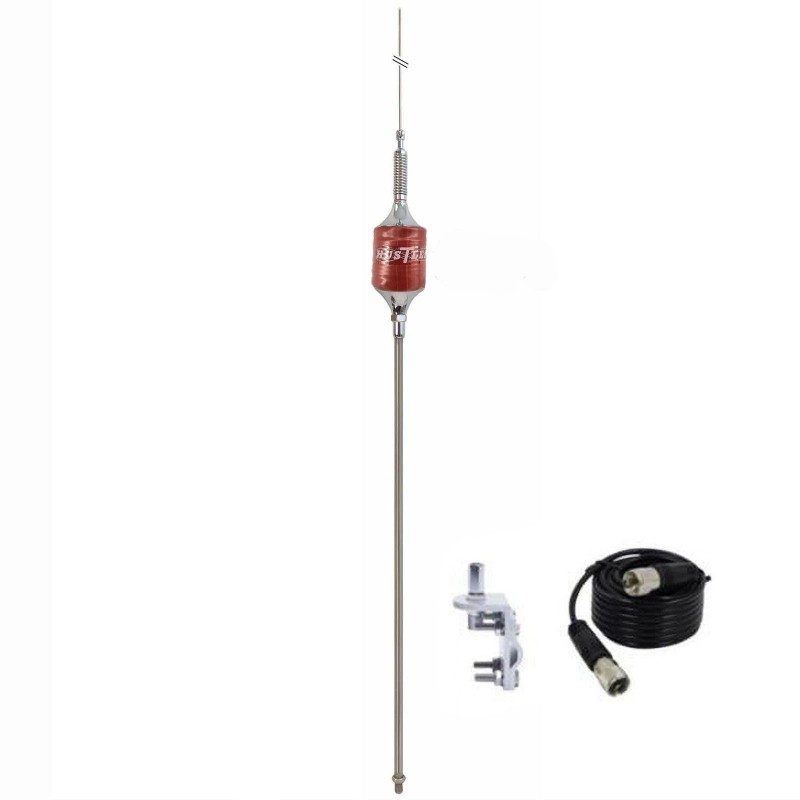 Hustler SCB-SR 45" Trucker Center Load CB Antenna - Red