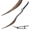33" Fang Sword Curved Greatsword Knight Sword Metal with Display