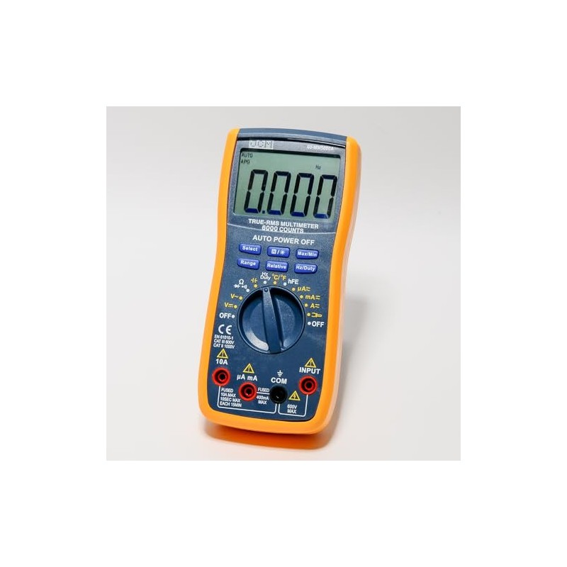 JCM 60-MM5000A Digital Multimeter True RMS 5999 Counts – Auto-Ranging,