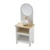 VERTBAUDET TU White Wooden Doll Bathroom Furniture