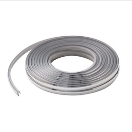 Seiwa K436 Car Exterior Goods J Type Door Mall Door Guard 2.2 ft (6 m), Clear x Chrome