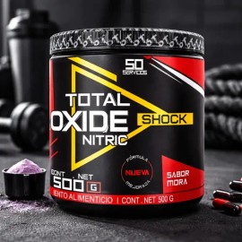 Óxido Nítrico Total 500gr 100 Servicios Pre Entreno                                                                                                   