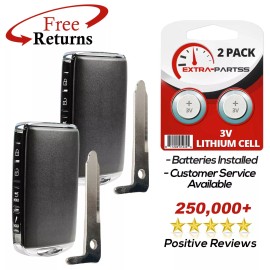 Extra-Partss 2 Remote Keyless Entry Replacement Credit Card Fob For Mazda 4b (TAYA-67-5DYB)