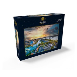 MyPuzzle Memphis Tennessee TN Downtown Drone Skyline Aerial View - Premium 1000 Piece Jigsaw Puzzle for Adults