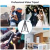 Video Tripod with 360 Panoramic Fluid Drag Pan Head Heavy