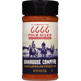 6666 Four Sixes Bunkhouse Campfire Seasoning, 6 Ounce (Pack of 6)