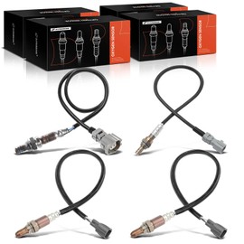A-Premium O2 Oxygen Sensor Compatible with Toyota Highlander 2011-2016 & Lexus RX350 2014-2015, RX450H 2011-2015, 3.5L, Upstream & Downstream, 4-PC Set