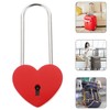 Baluue Love Lock Heart Padlock with Key, 45mm Keyed Padlocks