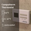 COMPUTHERM Q3RF Digital Wireless Thermostat with Receiver Box, Temperature Thermometer,