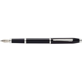 Cross Century II Chrome Plated Medium Nib Fountain Pen - Black
