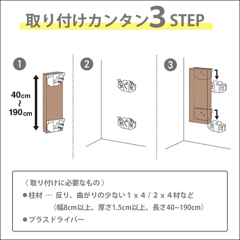 Heian Shindo Industrial LABRICO FXO-22 Floating Furniture Strong Bracket for