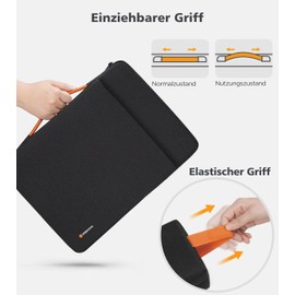 NIDOO 13 inch 14 inch laptop bag carry bag for 13.5 inch Surface Book 3/14 inch MacBook Pro 2021 M1 / 14 inch ThinkPad P14s Gen 2/14 inch EliteBook 640 645 G9 | 840 G8 G9, notebook case handbag with