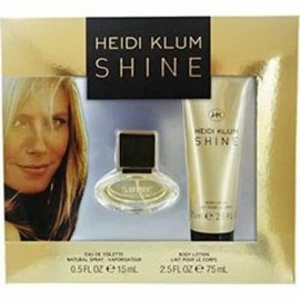 Heidi Klum Shine Eau de Toilette Gift Set, EDT spray 0.5 oz, Body Lotion 2.5 oz