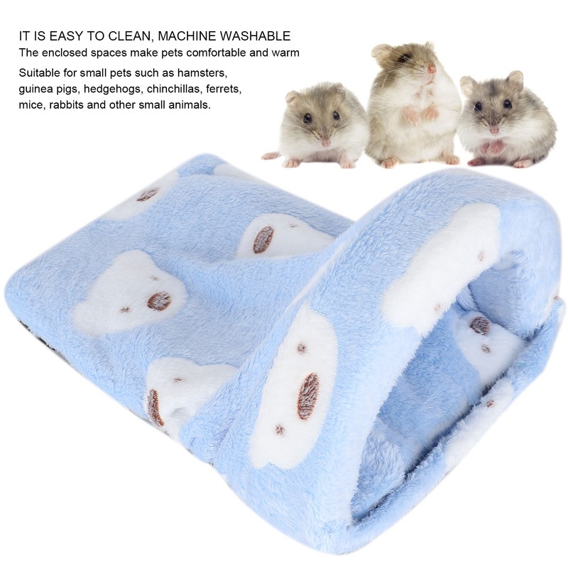 Mini Pet Winter Sleeping Bed Cage Removeable Hamster GuineaPigs Warm