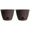 The HC Companies Woven Garden Hose Pot - Durable Lightweight