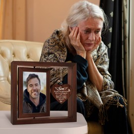 Loss Of Son Sympathy Gifts,Memorial Picture Frame,Son Christmas in Heaven Memorial Gifts,Bereavement Gift Ideas,Condolences Gift For Loss,Memorial Gifts for Loss of Son,Fits 4x6 In Photos