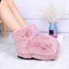 Electric Heated Foot Warmer Pink 5V USB Rechargeable Thickened Foot