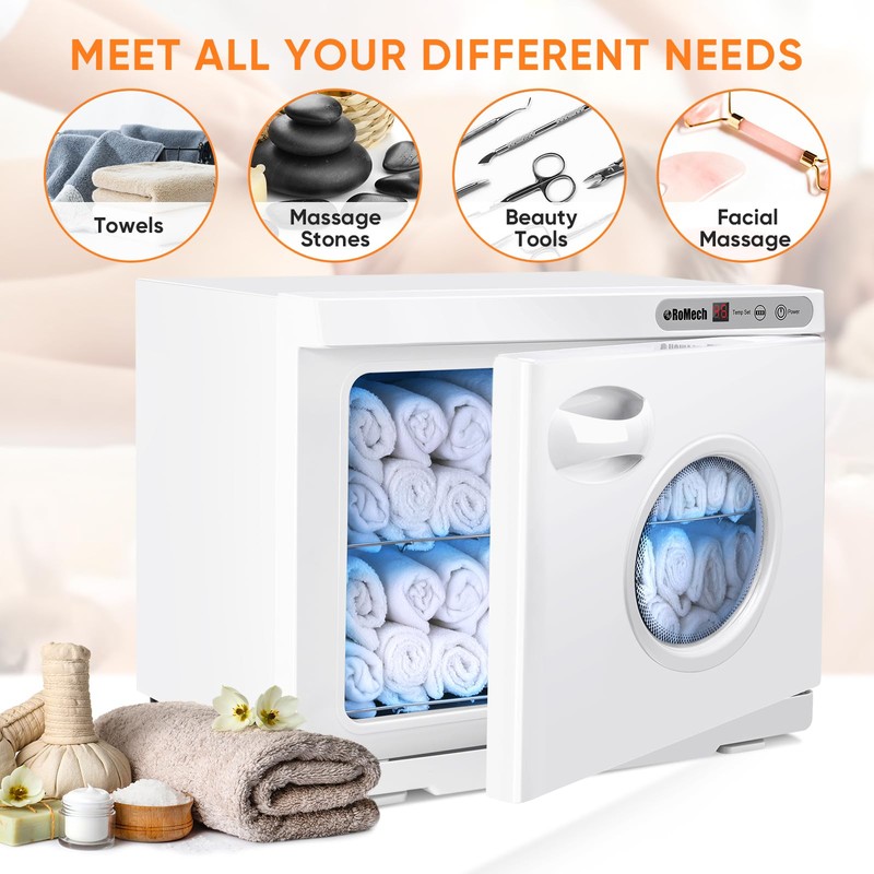 ROMECH 23L Hot Towel Warmer Cabinet, Professional Towel Heater with