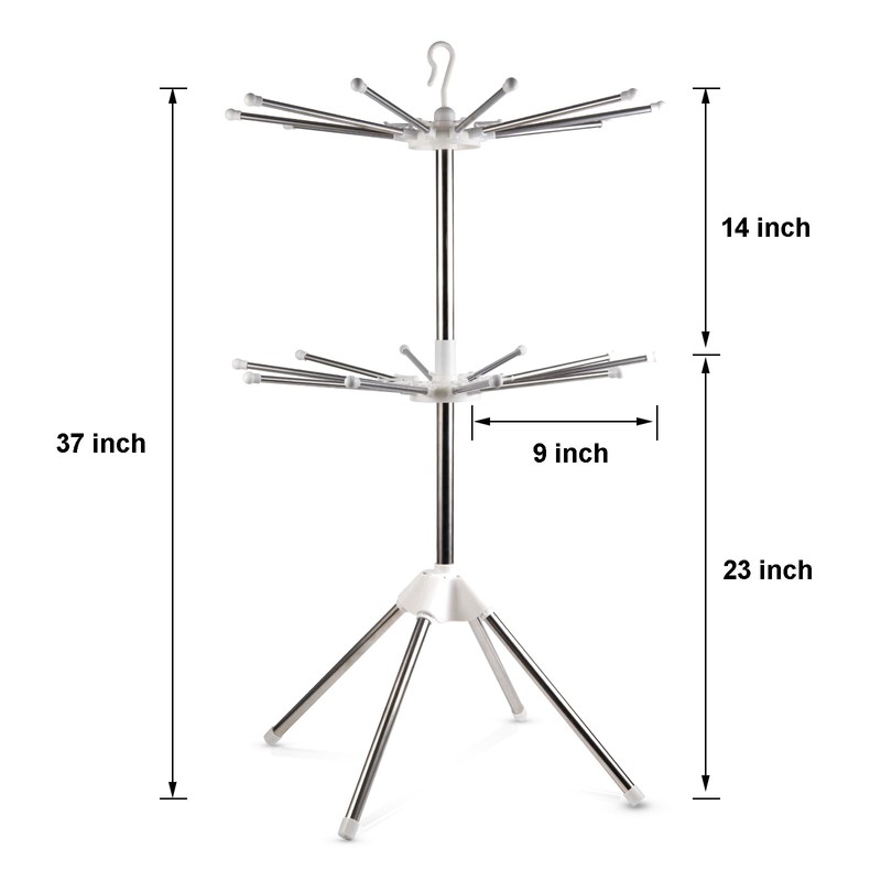 KOLEONHOME Pasta Drying Rack, Large Pasta Rack with 20 Arms,