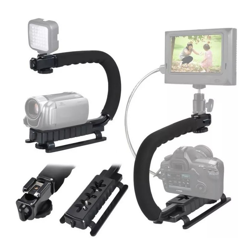 Ultra-Light U Shape Flash Bracket/Stabilizer Mount Compatible with Nikon D850