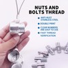 Xxzhiho 44Pcs Nut and Bolt Thread Checker,27 Standard & 23