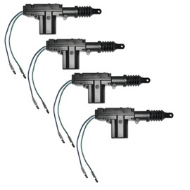 Audiotek 4X at-DLK3 - Pack of 4 - Universal Heavy Duty Car Vehicle Door Lock Actuators - 2 Wires w/Hardware 12v