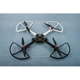 SummitLink Prop Guard 2 White 2 Black Tool-Free Quick Snap On/Off Prop Guards Compatible for DJI Flamewheel F450